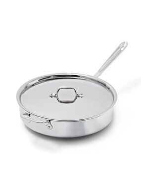 All-Clad D3 Stainless Steel Covered Sauté Pan - 5QT